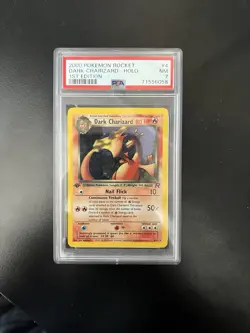 2000 POKEMON ROCKET DARK CHARIZARD HOLO #4 1ST EDITION NM-MINT PSA 7 - Image 1