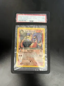 2000 POKEMON ROCKET DARK CHARIZARD HOLO #4 1ST EDITION NM-MINT PSA 7 - Image 3