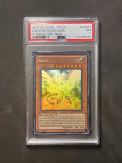 YUGIOH 1ST ED PHSW-EN011 GALAXY EYES PHOTON DRAGON GHOST RARE PSA 7 NM #64535572 - Image 1