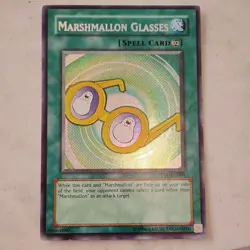 Marshmallon Glasses PP01-EN004 Unlimited Edition Secret Rare NM Yugioh Card TCG - Image 1