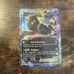 Pokemon TCG Umbreon EX XY Fates Collide Holo Rare Card 55/124 Sleeved - Image 1