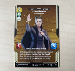 Star Wars Unlimited Legends of the Force Leia Organa Prestige Card 1036 - Image 1