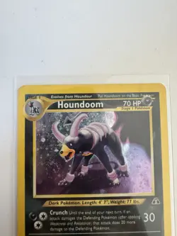 Houndoom Holo Rare 4/75 Neo Discovery 2001 WOTC Vintage Pokemon Card LP - Image 3