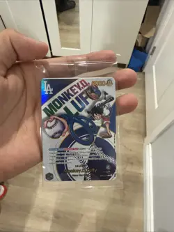 One Piece Monkey D Luffy Dodgers TCG D Luffy x Dodgers Card - Image 1