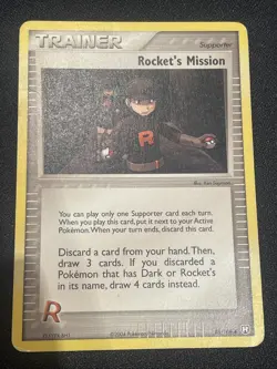 Rocket’s Mission 88/109 LP EX Team Rocket Returns Pokemon Card. Fast Shipping! - Image 1