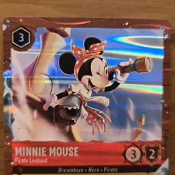 Disney Cruise Lorcana Azurite Sea Promo Card Minnie Mouse Pirate Lookout 17/P3 - Image 4