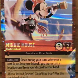 Disney Cruise Lorcana Azurite Sea Promo Card Minnie Mouse Pirate Lookout 17/P3 - Image 5