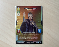 Star Wars Unlimited Legends of the Force Leia Organa Prestige Foil Card 1082 - Image 1
