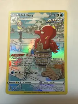 Octillery HP110 Rapid Strike 2022 Pokemon Card No TG03/TG30 HOLO - Image 1
