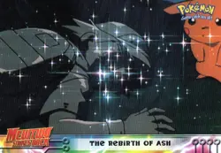 Pokemon The Rebirth Of Ash Mewtwo Strikes Back Card Blue Logo - Image 1