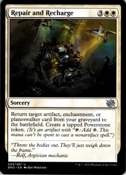 Repair and Recharge - U - - Normal - The Brothers' War - #24 - NM - MTG - Image 1