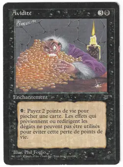►Magic-Style◄ MTG - Greed - French Renaissance FBB - Played - Image 1