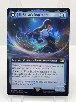 MTG Shivan Dominant Jill Extended Art Foil English Final Fantasy Collab - Image 1