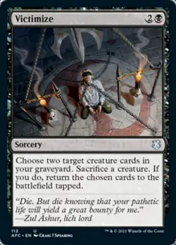 MTG Victimize [Dungeons & Dragons: Adventures in the Forgotten Realms Comma - Image 1