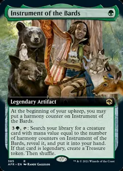 MTG Instrument of the Bards (Extended Art) [Dungeons & Dragons: Adventures - Image 1