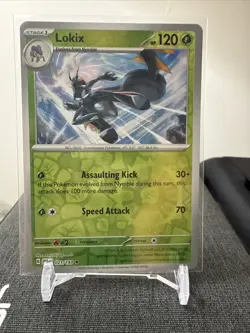 Pokemon Lokix TCG Reverse  Holo Rare Card 021/193  Paldea Evolved - Image 3
