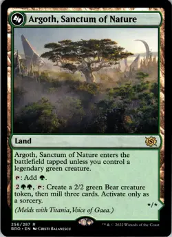 Argoth, Sanctum of Nature - R - - Normal - The Brothers' War - #256 - NM - MTG - Image 1
