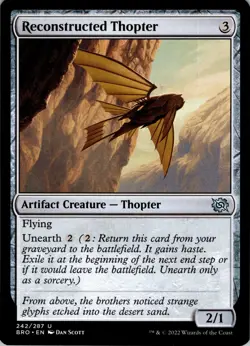 Reconstructed Thopter - U - - Normal - The Brothers' War - #242 - NM - MTG - Image 1
