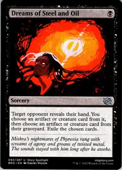 Dreams of Steel and Oil - U - - Normal - The Brothers' War - #92 - NM - MTG - Image 1