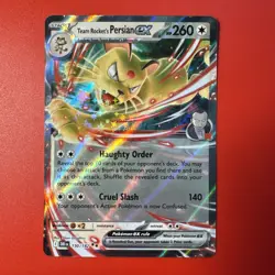 Pokemon Scarlet & Violet 2025 Destined Rivals Team Rockets Persian EX 150/182 - Image 1