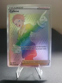 Cyllene 201/189 Pokemon TCG Swsh10: Astral Radiance Rainbow Secret Rare Foil NM - Image 1