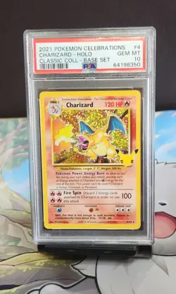 PSA 10 Charizard 4/102 Celebrations Classic Collection Holo Rare Pokemon GEM MT - Image 1