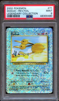 PSA 9 Pokemon Doduo Reverse Holo Legendary Collection 71/110 MINT - Image 1