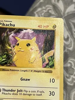 Pokemon First 1st Edition Pikachu 58/102 Red Cheeks Base Set Shadowless 1999 - Image 3