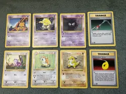 First Edition Shadowless Pokemon Cards Lot Of 9 - Image 1