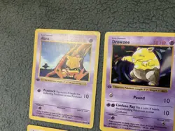 First Edition Shadowless Pokemon Cards Lot Of 9 - Image 2