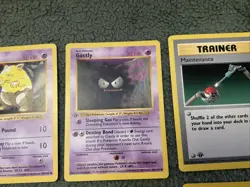 First Edition Shadowless Pokemon Cards Lot Of 9 - Image 4