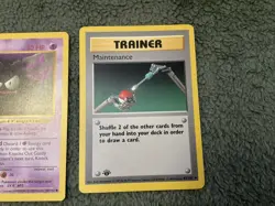 First Edition Shadowless Pokemon Cards Lot Of 9 - Image 5