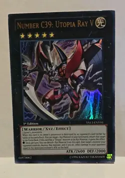 YUGIOH NUMBER C39 UTOPIA RAY V ULTRA YS13 1ST EDITION LIGHT PLAYED - Image 2