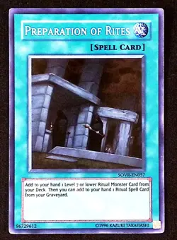 Preparation of Rites YuGiOh Stardust Overdrive Spell Super Rare - Image 1