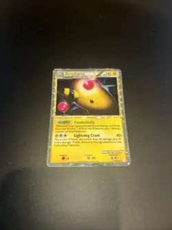Ampharos 105/123 HeartGold SoulSilver Ultra Rare Holo Pokemon Card DMG - Image 2