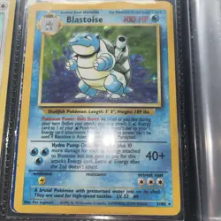 Pokemon TCG Blastoise Holo Card Base Set 2/102 - Image 1
