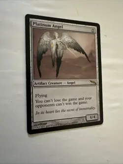 MTG Magic the Gathering Platinum Angel Card Mirrodin LP (228/306) - Image 2