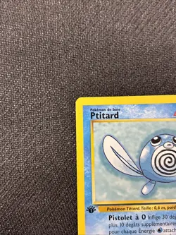 Pokemon Card - Poliwag Ptitard FRENCH 1st Edition Base Set 59/102 NEAR MINT - Image 4