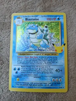 Pokemon TCG Blastoise Holo Rare Card 2/102 Celebrations Classic Collection - Image 1