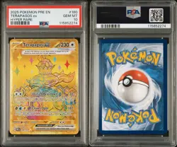 Terapagos EX Hyper Rare Prismatic Evolutions Holo Card 180/131 PSA 10 - Image 3