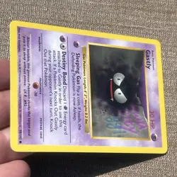 Gastly 50/102 Shadowless Base Set Pokemon Card 1999 - Image 3