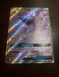 Espeon GX Full Art Ultra Rare Holo Card 140/149 Pokemon Sun and Moon Base Set - Image 1
