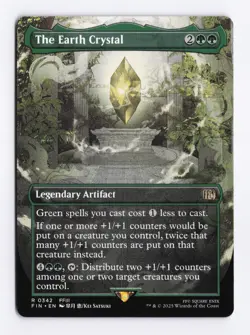 The Earth Crystal (Borderless) 0342 (R) MTG Final Fantasy (FIN) (EN) - Image 1