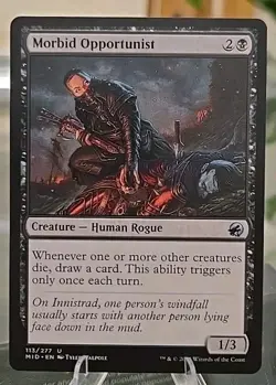Morbid Opportunist MTG Innistrad: Midnight Hunt Regular - Image 1