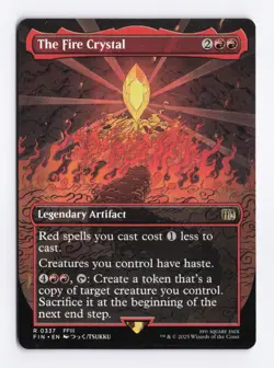The Fire Crystal (Borderless) 0337 (R) MTG Final Fantasy (FIN) (EN) - Image 1