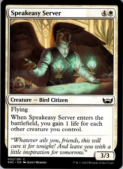 Speakeasy Server - C - - Normal - Foundations Jumpstart - #255 - NM - MTG - Image 1