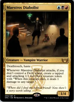 Maestros Diabolist - R - - Normal - Streets of New Capenna - #200 - NM - MTG - Image 1