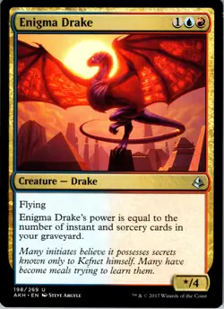 Enigma Drake - U - - Normal - Amonkhet - #198 - NM - MTG - Image 1