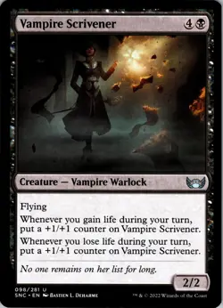 Vampire Scrivener - U - - Normal - Foundations Jumpstart - #505 - NM - MTG - Image 1