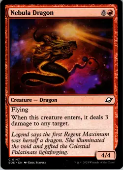 Nebula Dragon - C - - Normal - Edge of Eternities - #147 - NM - MTG - Image 1